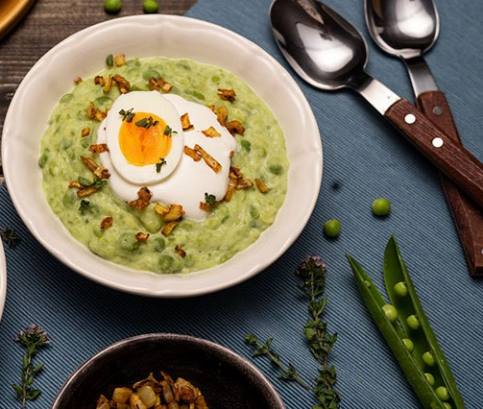 Borsófőzelék tojással