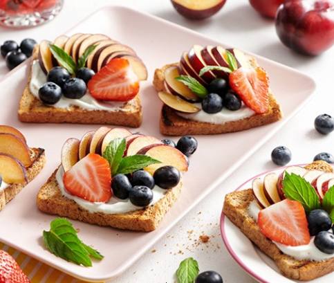 Gyümölcsös toast kenyér