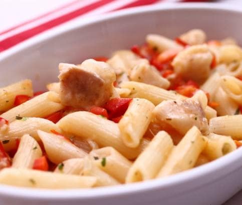 Tejszínes-halas penne