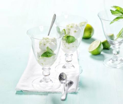 Limetkový sorbet s mátou