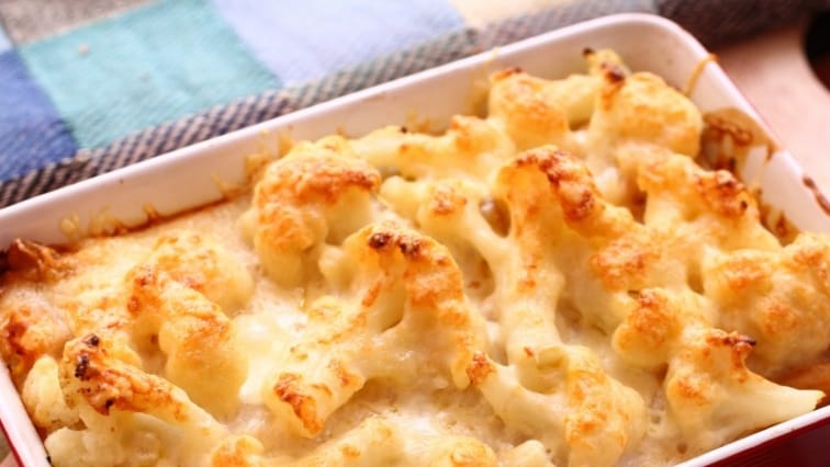 Húsos rakott karfiol