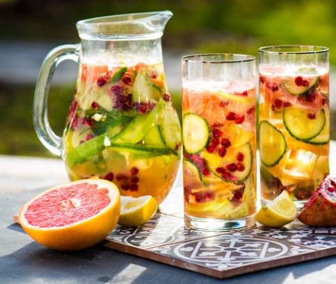 Uhorkovo-grepová limonáda