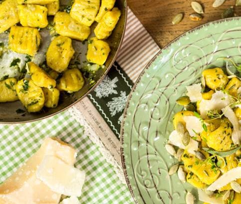 Domáce gnocchi z pečenej tekvice