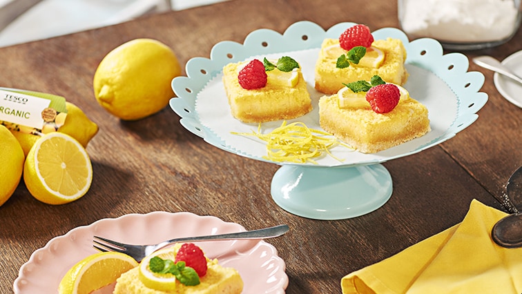 Bezlepkové citronové řezy z mandlové a kokosové mouky s javorovým sirupem