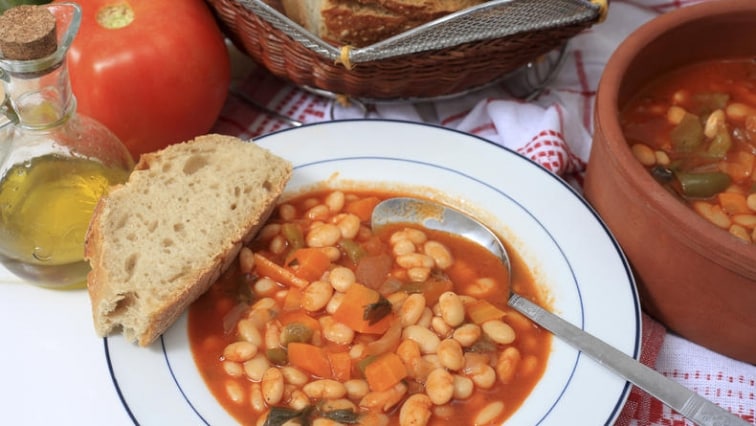 Hustá fazolová polévka na zahřátí