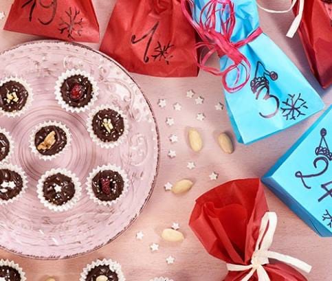 Adventi naptár csokoládés pralinéval