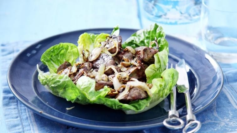 Grilovaná krůtí játra s tymiánovou marinádou