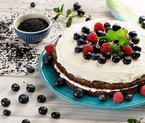 Makovoborůvkový koláč