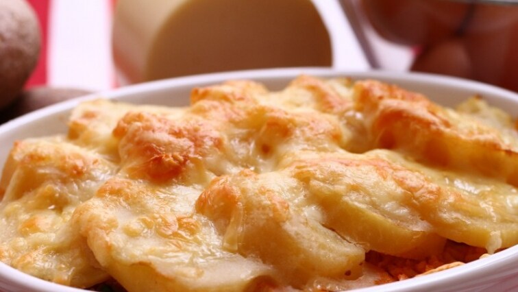 Rakott krumpli szójával