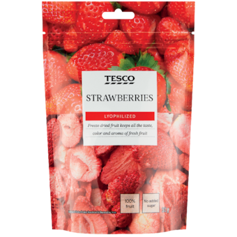Tesco Mrazem sušené plátky jahod