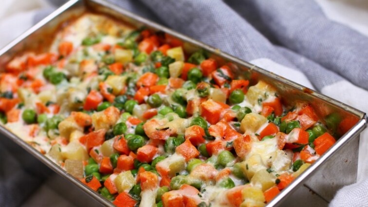 Vajas rakott zöldségek