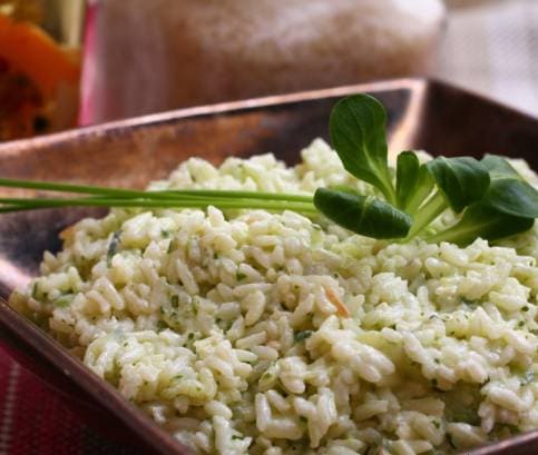 Zöldfűszeres rizottó