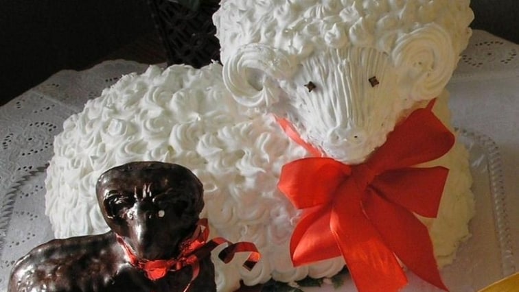 Ořechový velikonoční beránek