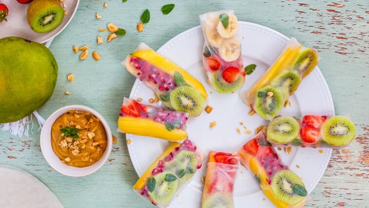 Rolky s exotickým ovocím