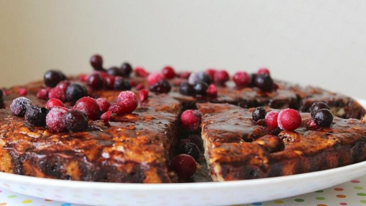 Banánový ovesný koláč