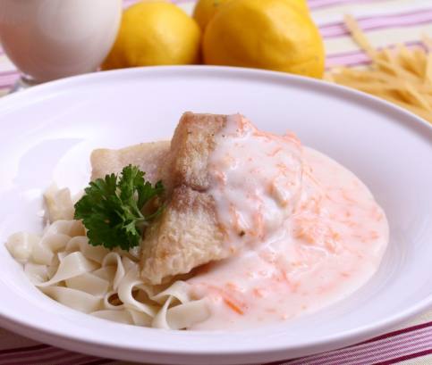 Halszeletek édesburgonyával