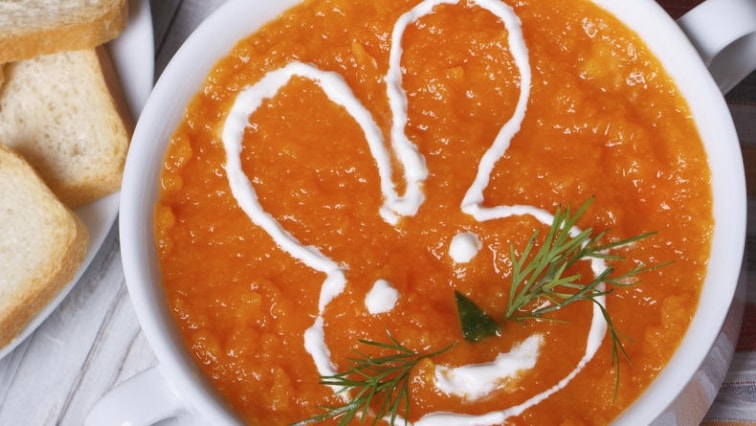 Mrkvové pyré pro děti