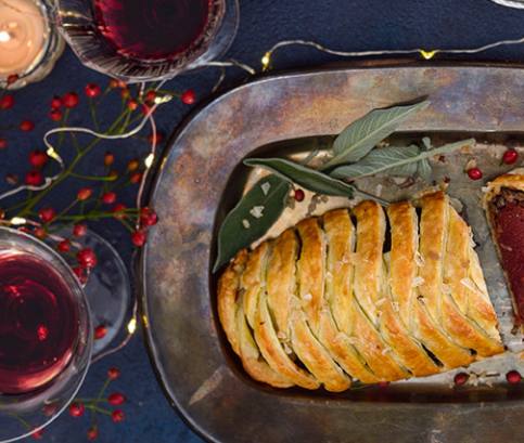 Veganský wellington z červené řepy