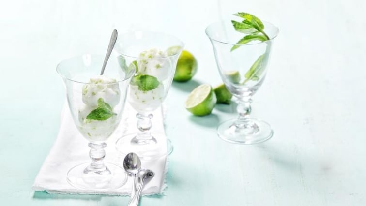 Limetkový sorbet s mátou