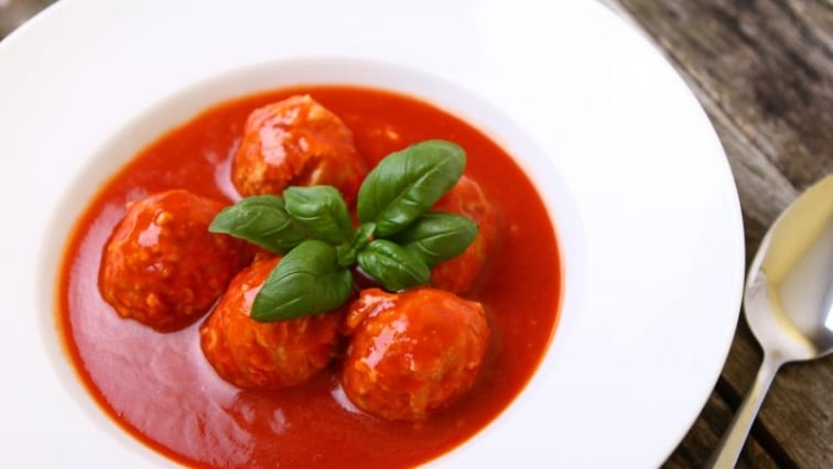 Paradicsomos húsgombóc háziasan