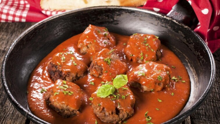 Rajská omáčka s masovými kuličkami bez lepku