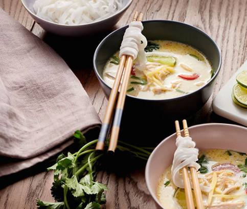 Thajská kokosová polévka