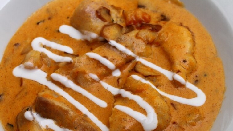 Gombás harcsapaprikás