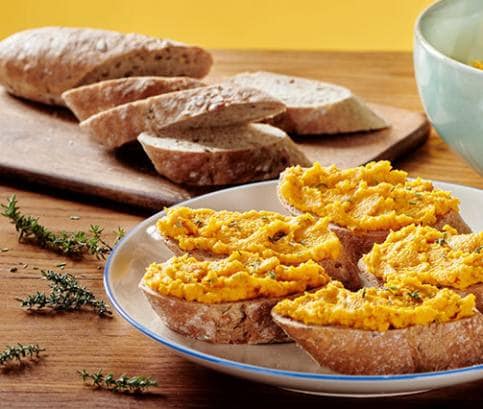 Tekvicová nátierka s červenou šošovicou