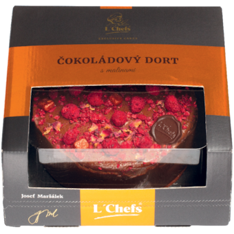 L'Chefs Čokoládový dort s malinami**