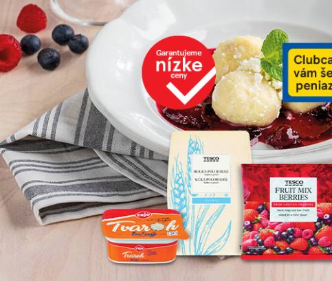 Tvarohové guľky s lesným ovocím pre štyroch