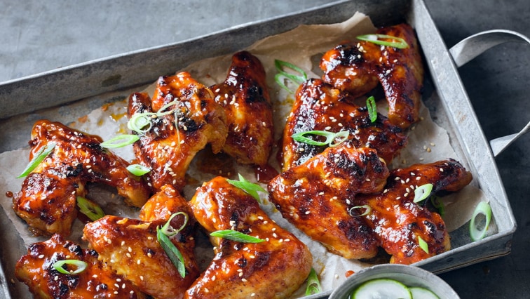 Koreai ragacsos csirkeszárny