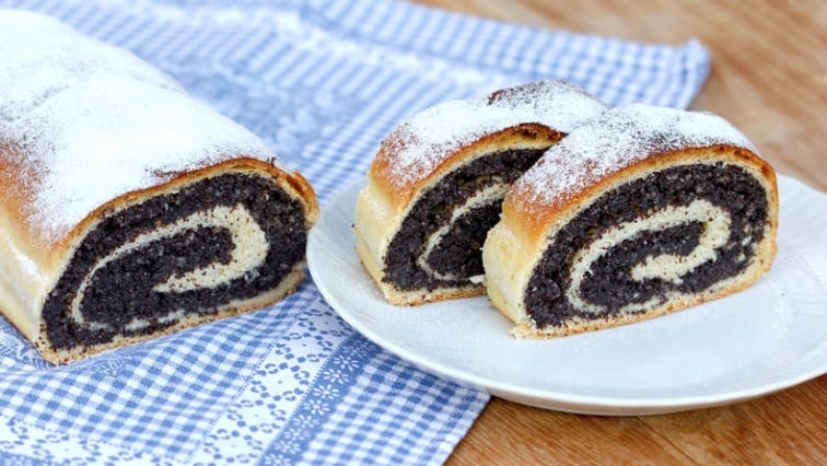 Makový závin s nízkým obsahem laktózy