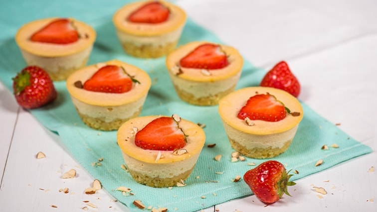 Muffinové cheesecakey