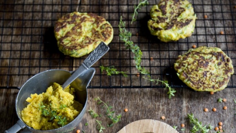 Cuketovo-čočkové placičky bez lepku