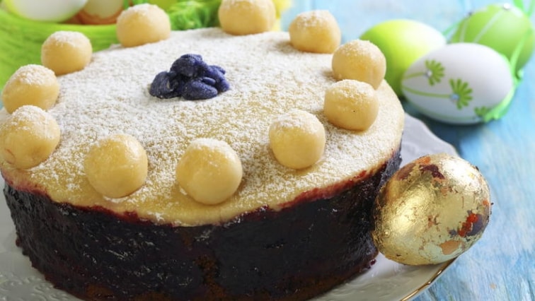 Velikonoční anglický dort Simnel