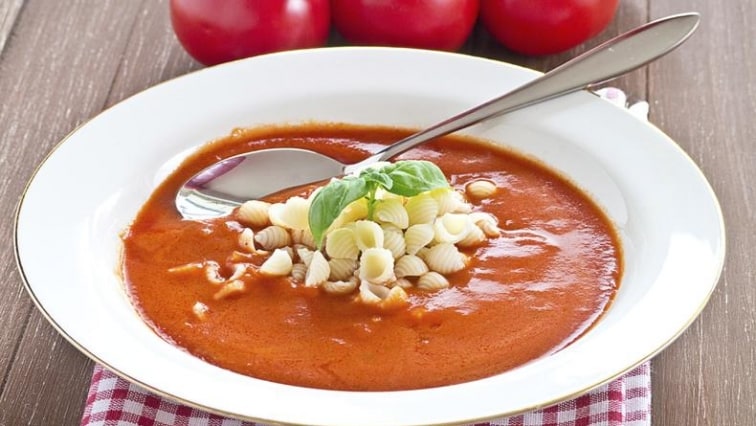 Rajská polévka pro děti s těstovinami