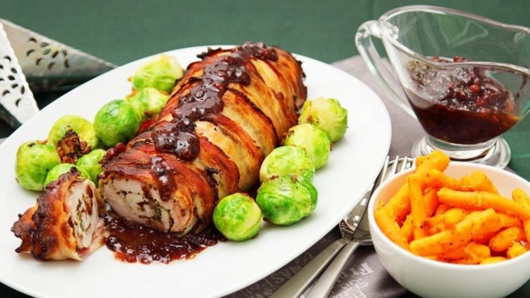 Pečená krůtí roláda