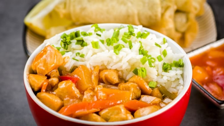 Sladkokyselá zelenina s kuřecím masem