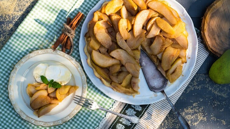 Hruškový tarte tatin