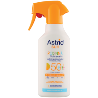 Astrid Sun Rodinné mléko na opalování ve spreji SPF 50