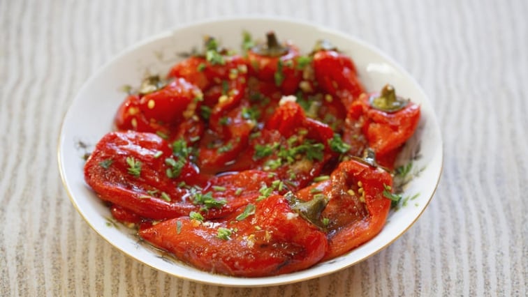 Pečené papriky v oleji