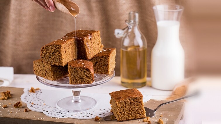 Koláč s bazovým sirupom