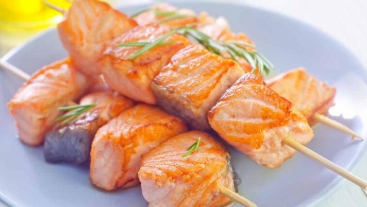 Špízy z lososa