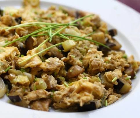 Padlizsános rántotta