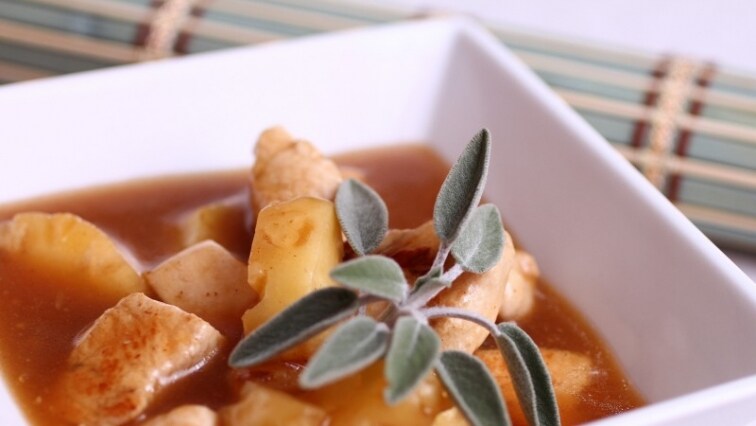 Ananászos csirke Worchester szósszal