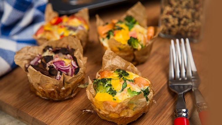 Vajíčkový raňajkový mafin