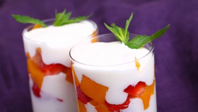 Tejfölös-kefires pohárkrém