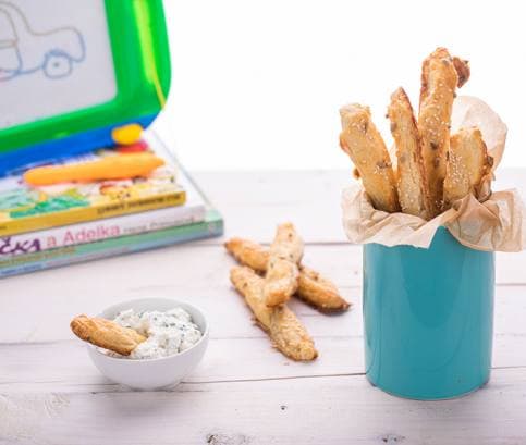 Chlebové tyčinky s čerstvým sýrem