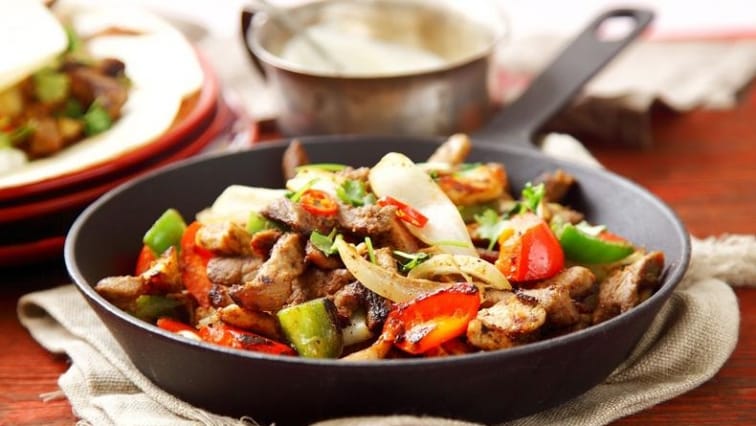 Pikantní pánev fajitas