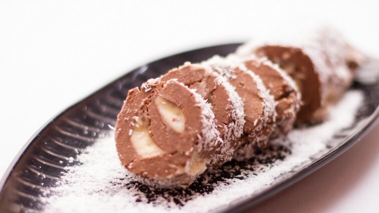 Kakaós-kávés keksztekercs